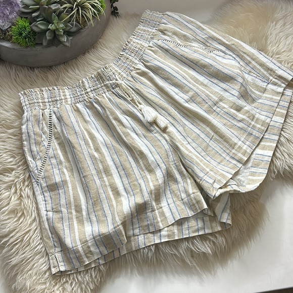 BRIGGS Bohemian Linen shorts plus size women’s XL casual chic summer - Picture 7 of 7